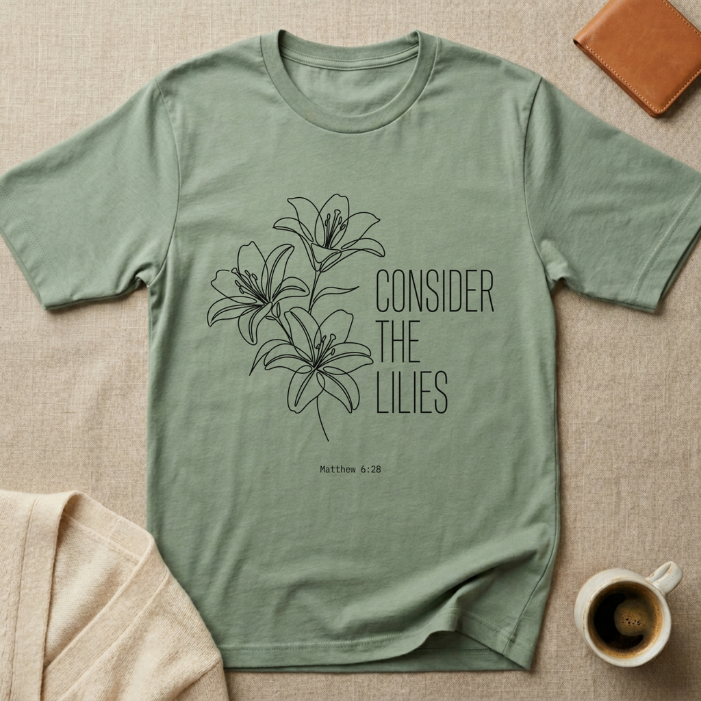 Consider the Lilies Christian Shirt