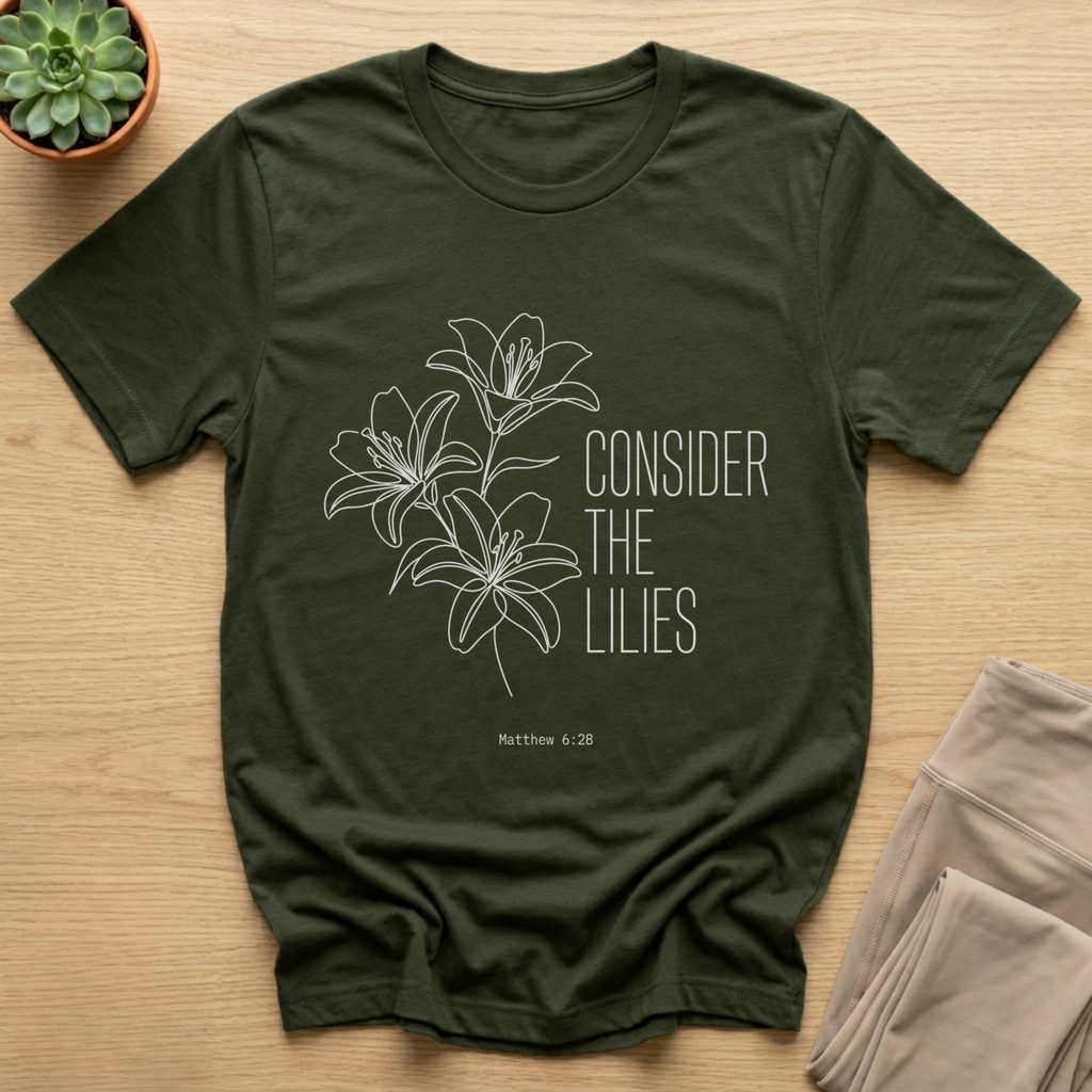 Consider the Lilies Christian Shirt