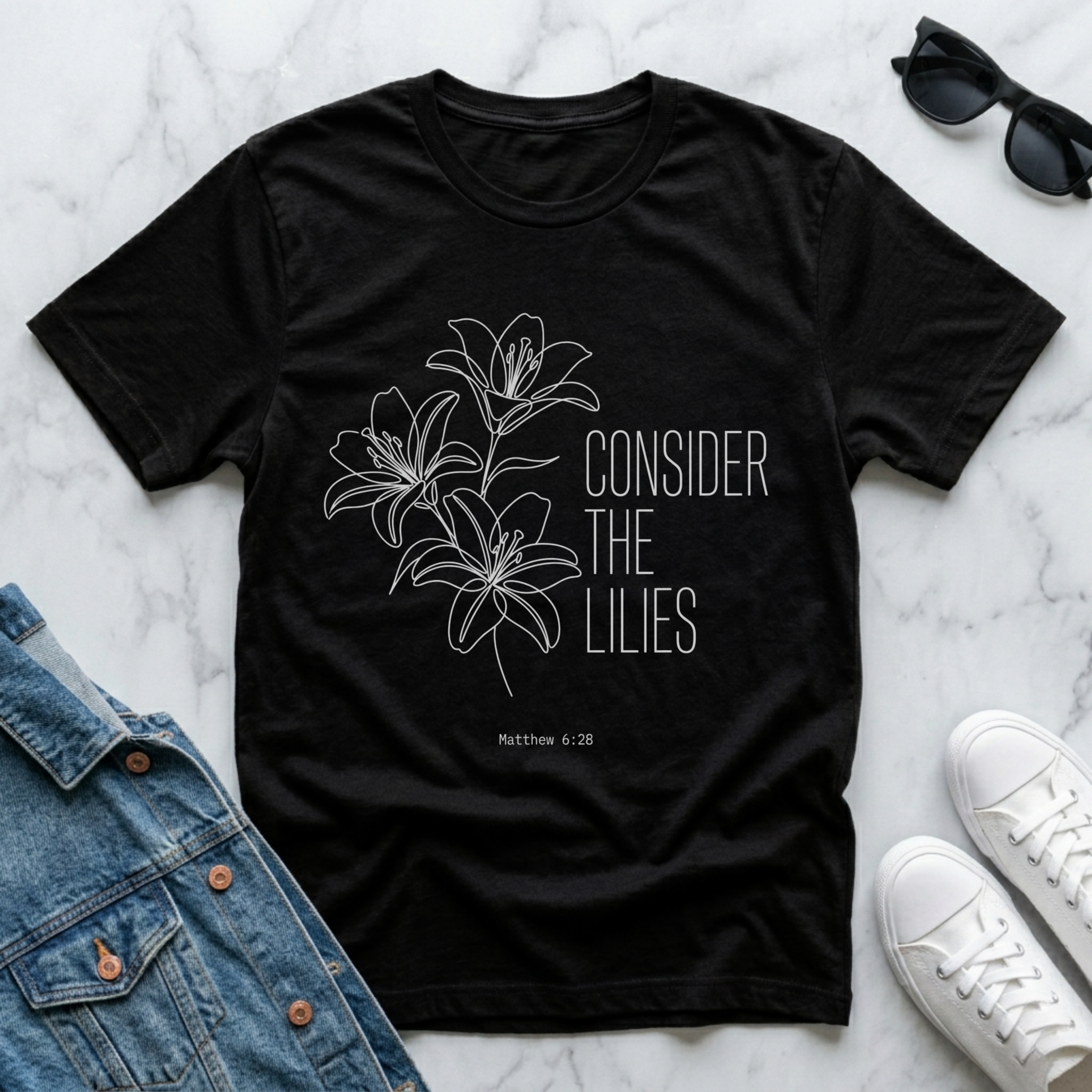 Consider the Lilies Christian Shirt