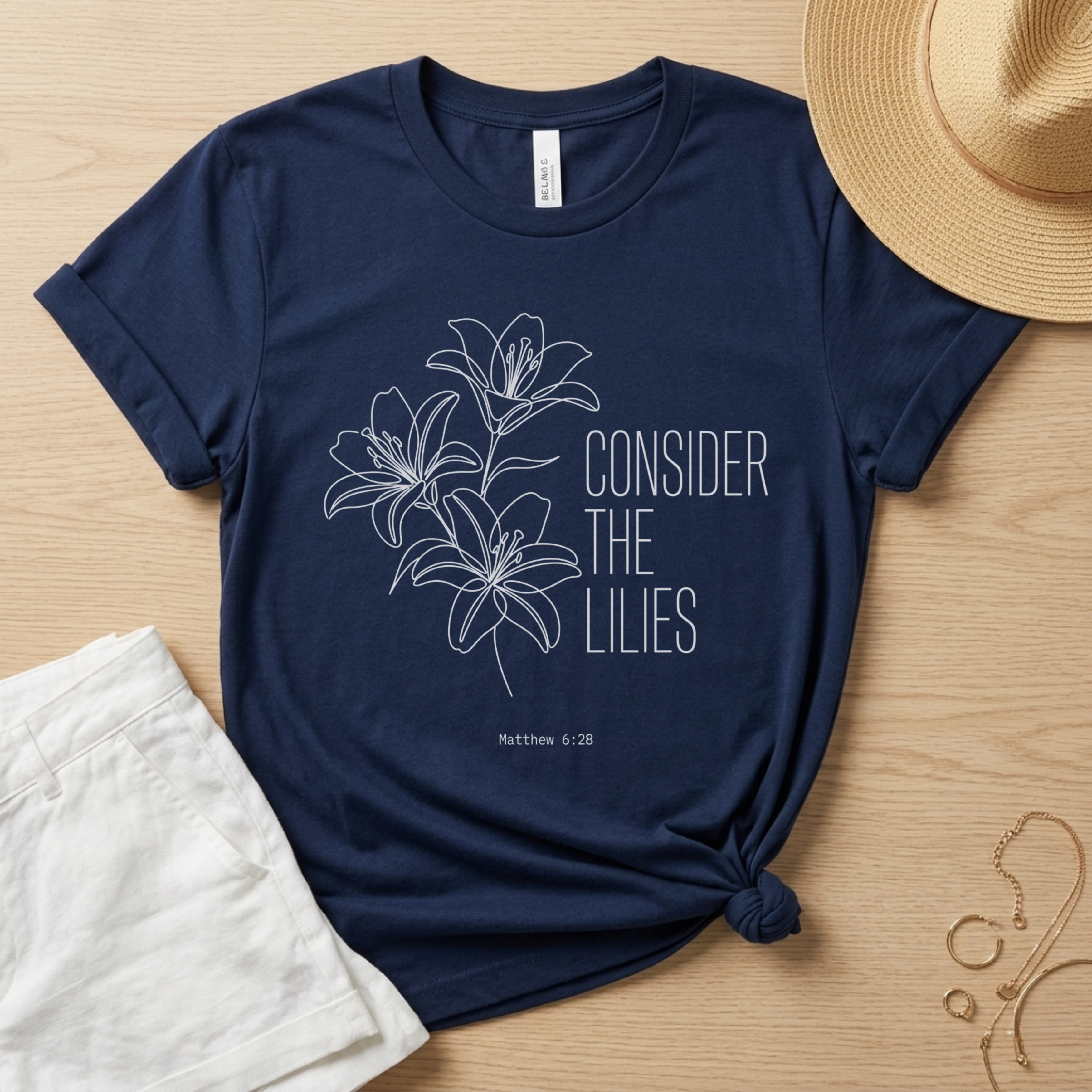 Consider the Lilies Christian Shirt