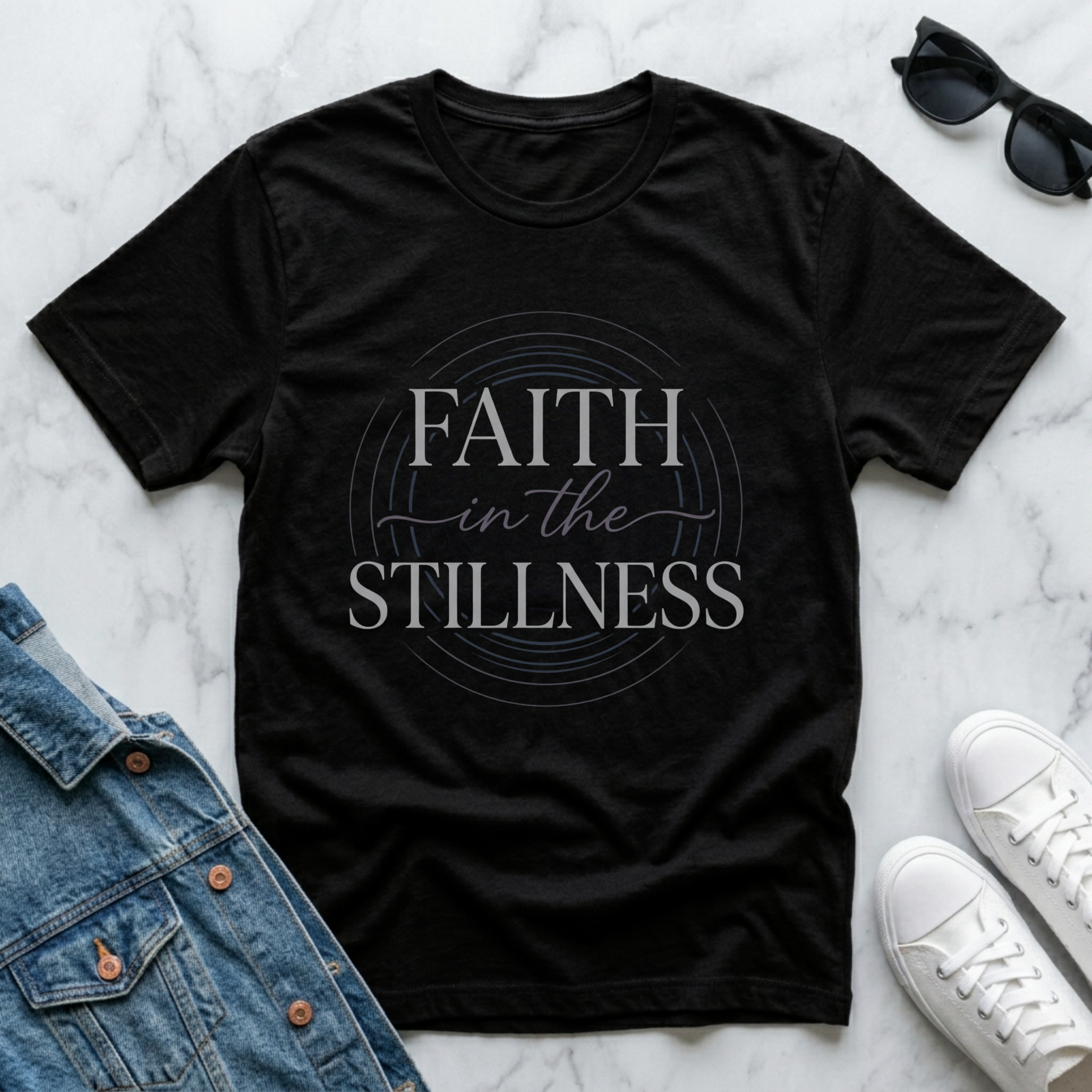 New Faith in the Stillness Minimalist T-Shirt