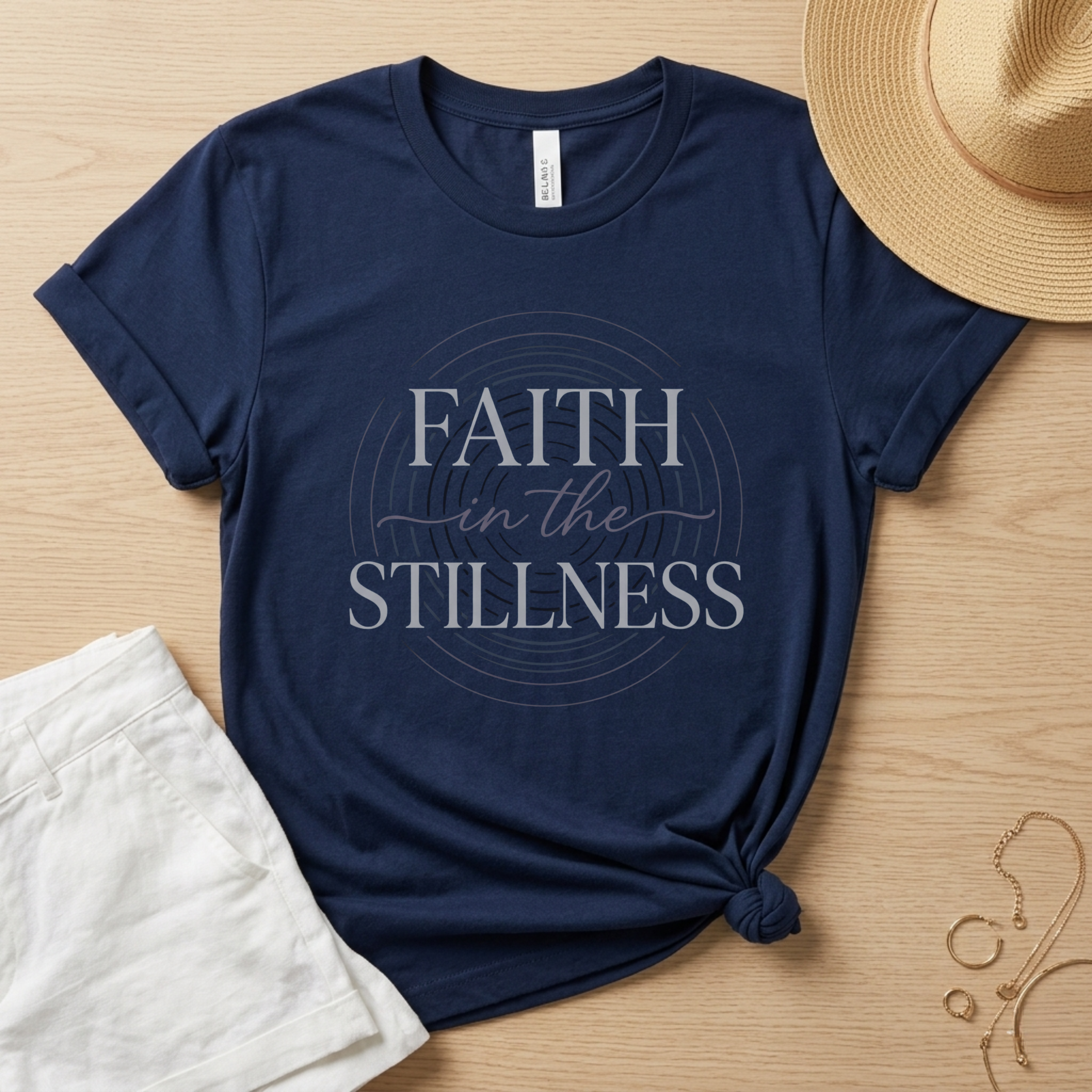 New Faith in the Stillness Minimalist T-Shirt