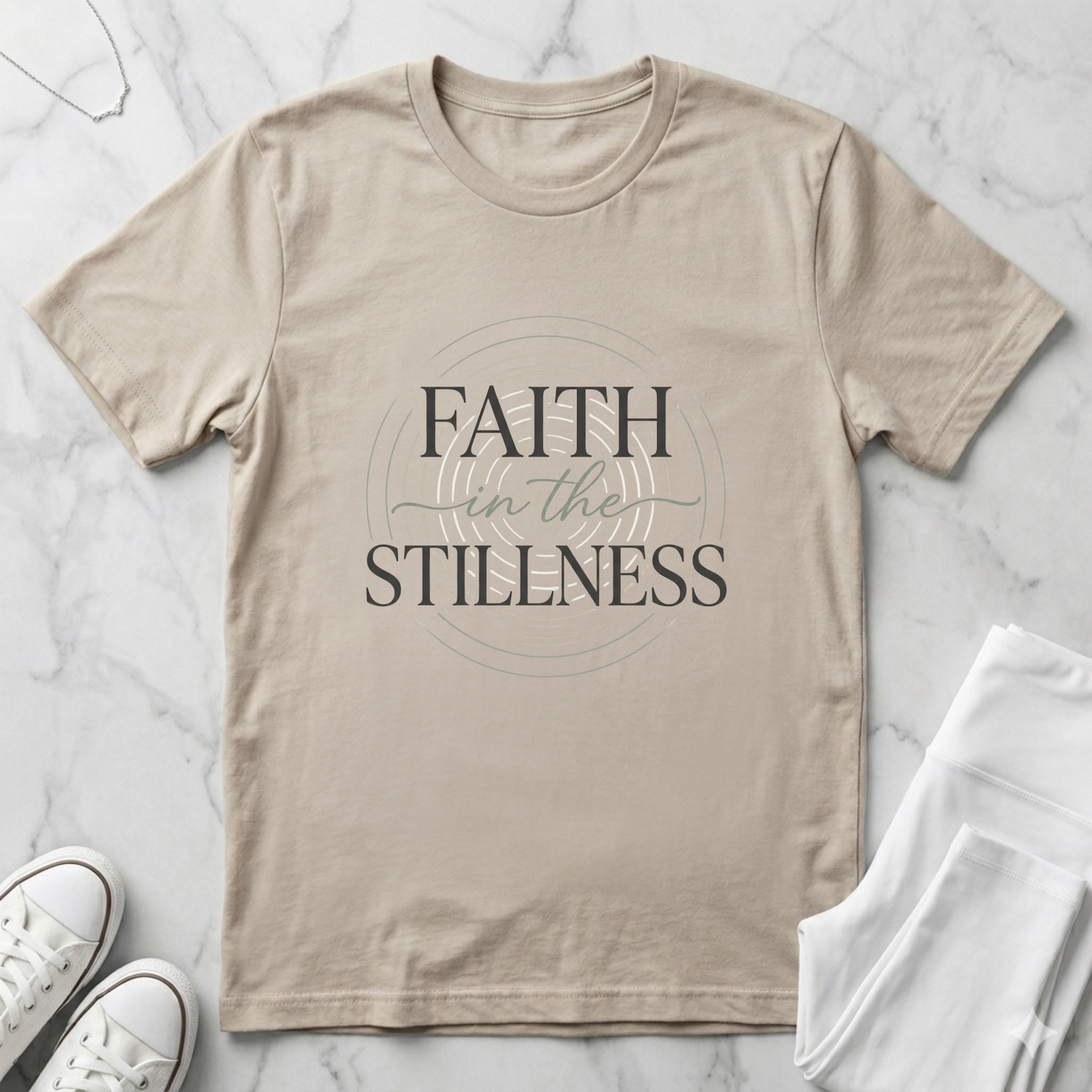 New Faith in the Stillness Minimalist T-Shirt
