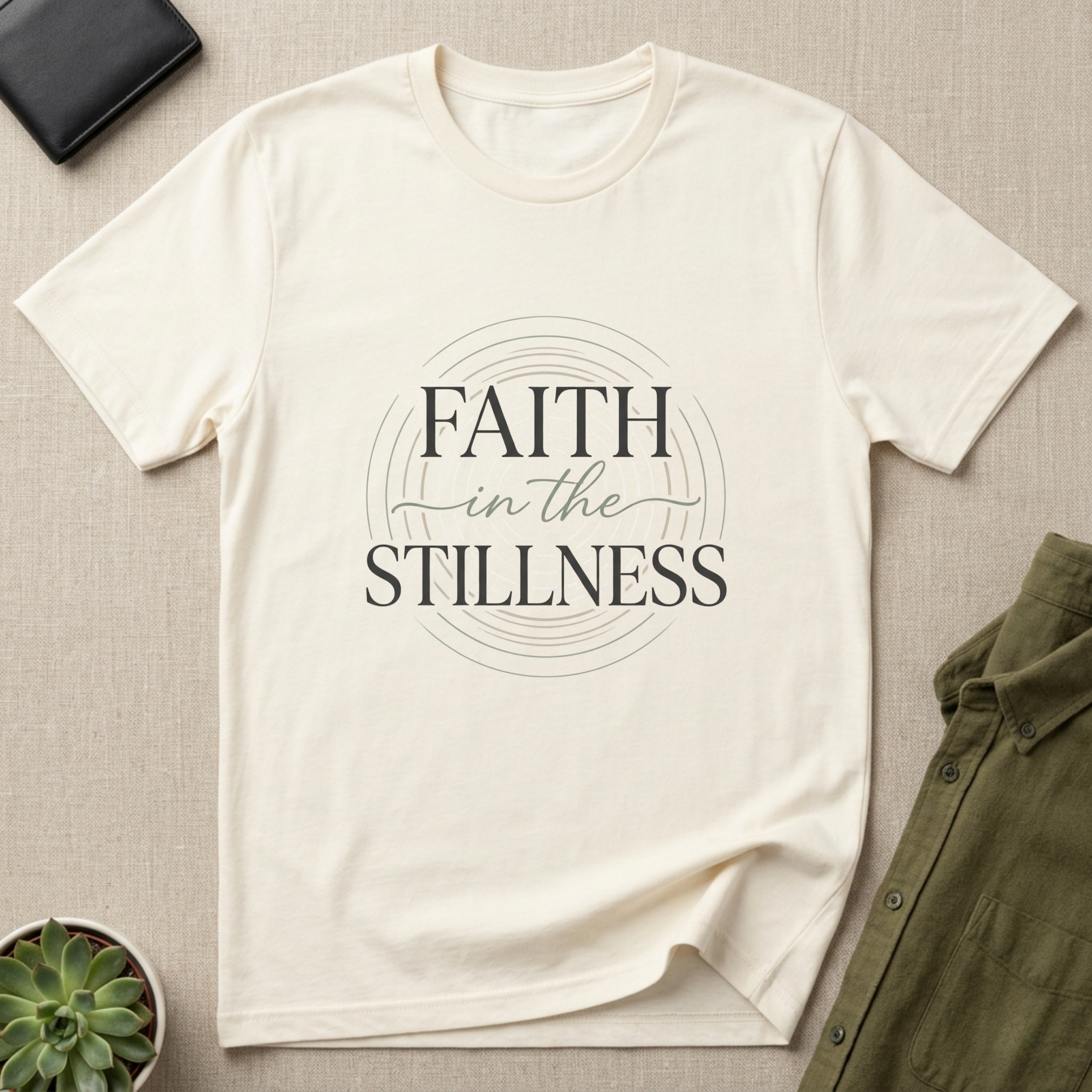 New Faith in the Stillness Minimalist T-Shirt