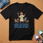 Jesus the Cleric Christian Gamer Kids Shirt
