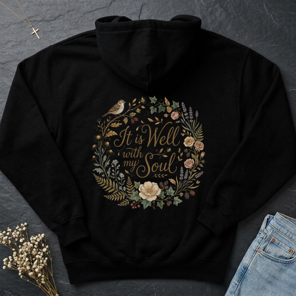 It is Well Floral Hoodie