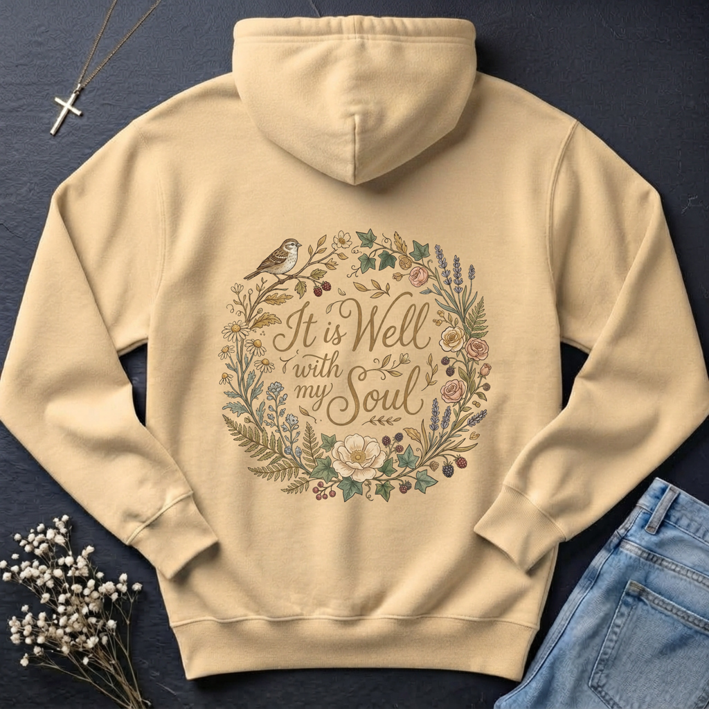 It is Well Floral Hoodie