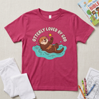 Otterly Loved by God Kids Christian T-Shirt