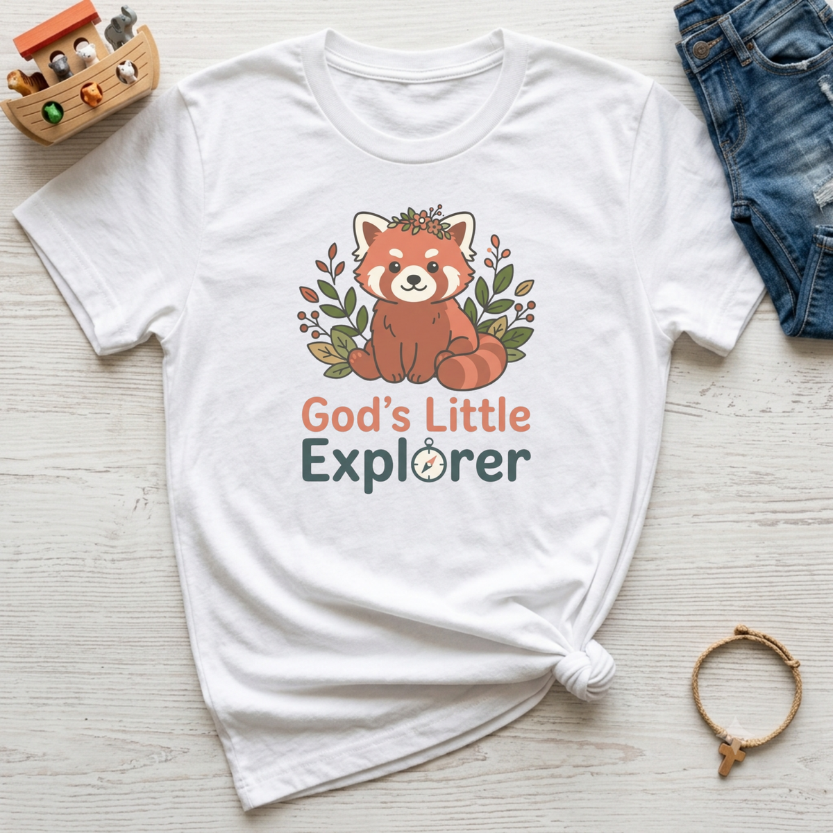God's Little Explorer Kids Christian T-Shirt