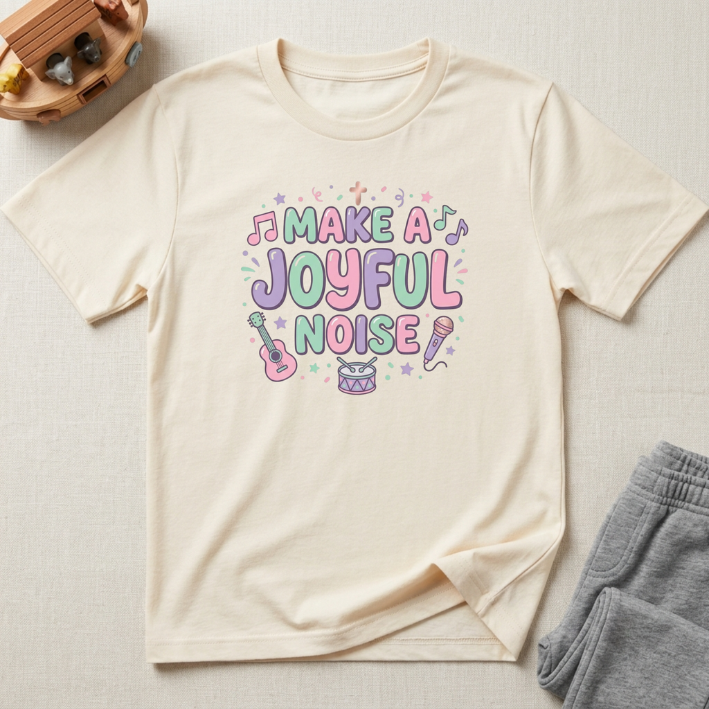 Make a Joyful Noise Toddler Christian Shirt