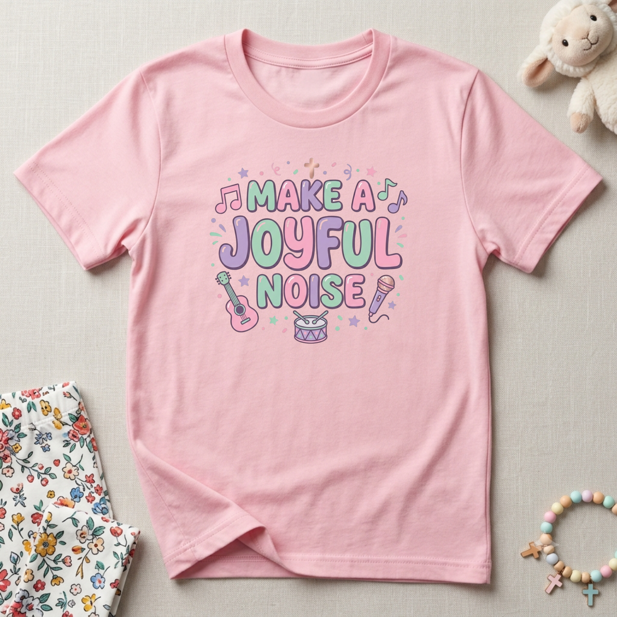 Make a Joyful Noise Toddler Christian Shirt