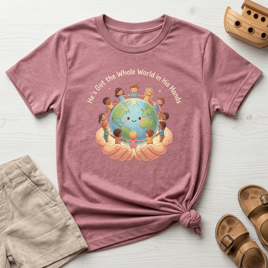 He's Got the Whole World in His Hands Toddler Shirt
