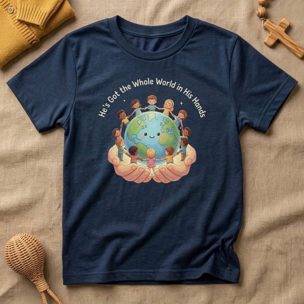 He's Got the Whole World in His Hands Toddler Shirt