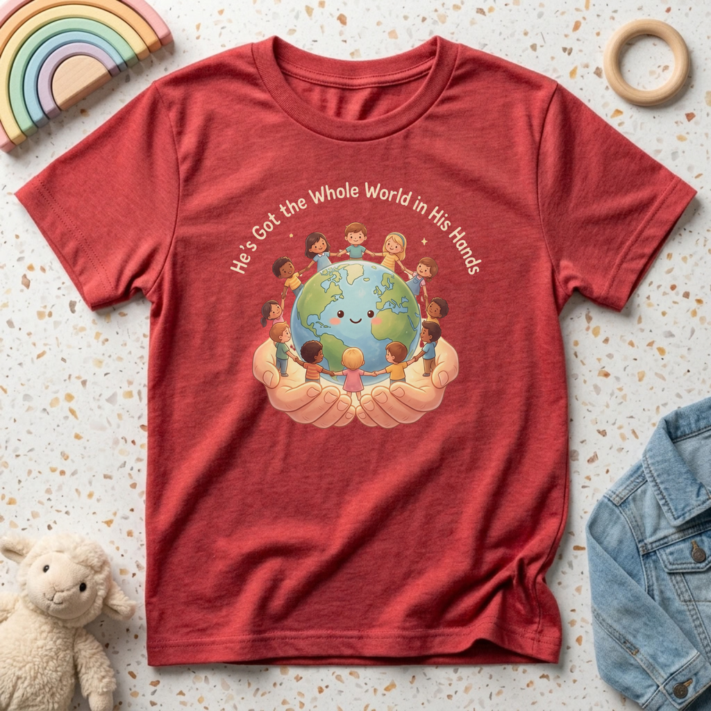 He's Got the Whole World in His Hands Toddler Shirt