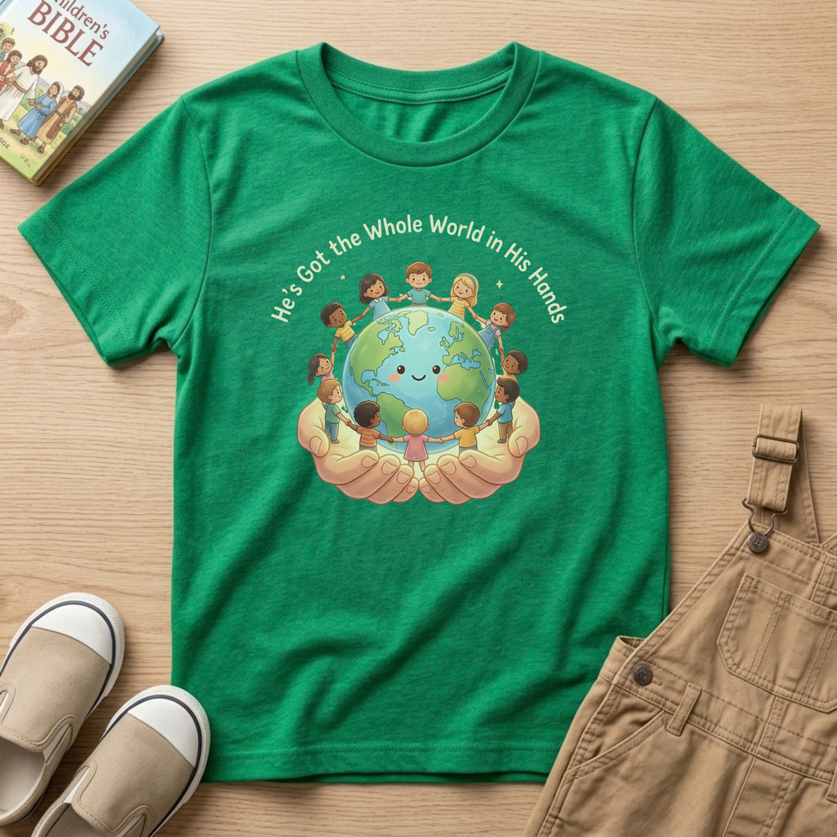 He's Got the Whole World in His Hands Toddler Shirt