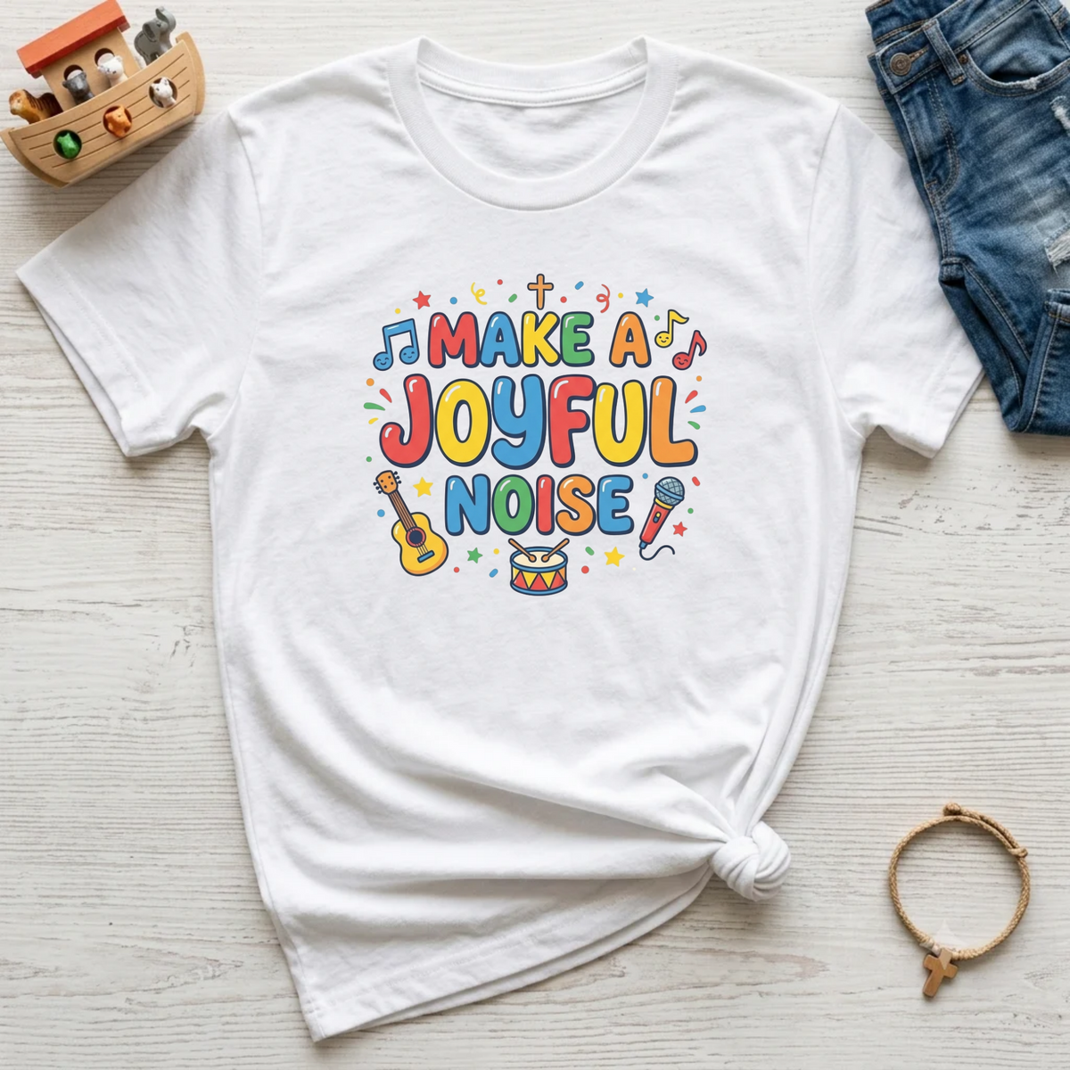 Make a Joyful Noise Toddler Christian Shirt