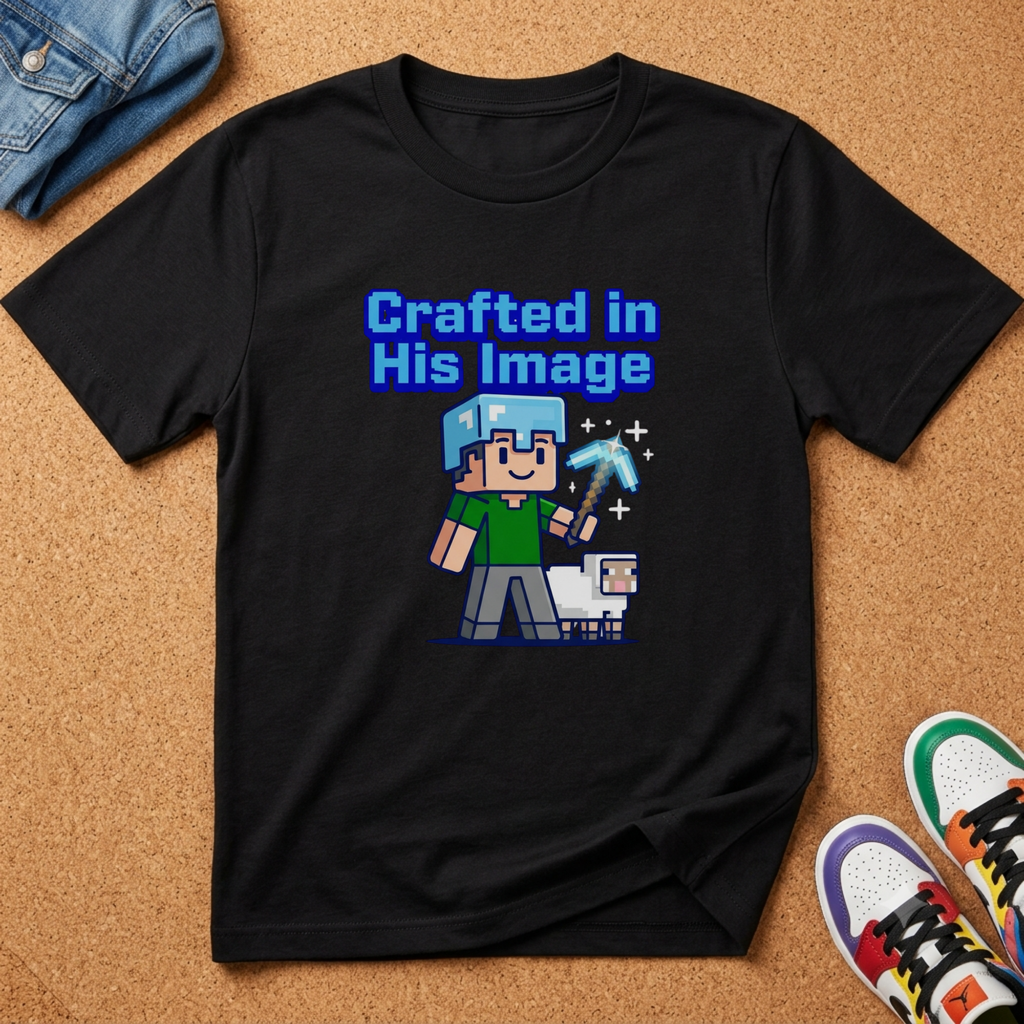 Crafted in His Image Kids Christian Shirt