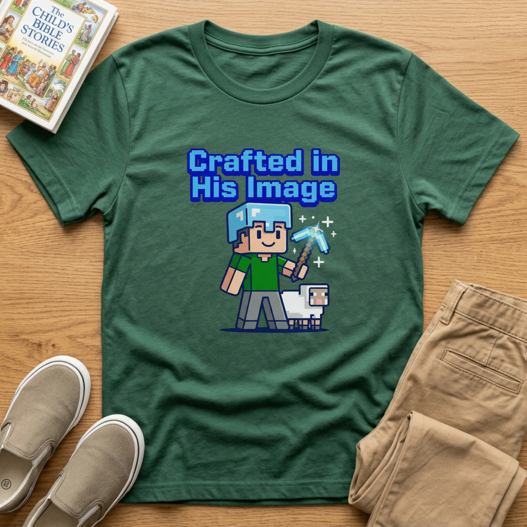 Crafted in His Image Kids Christian Shirt