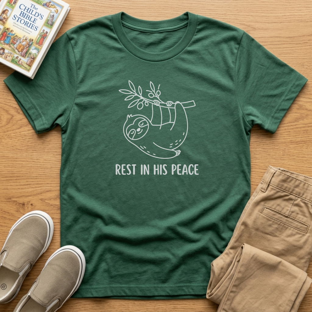 Rest in His Peace Kids Christian Shirt