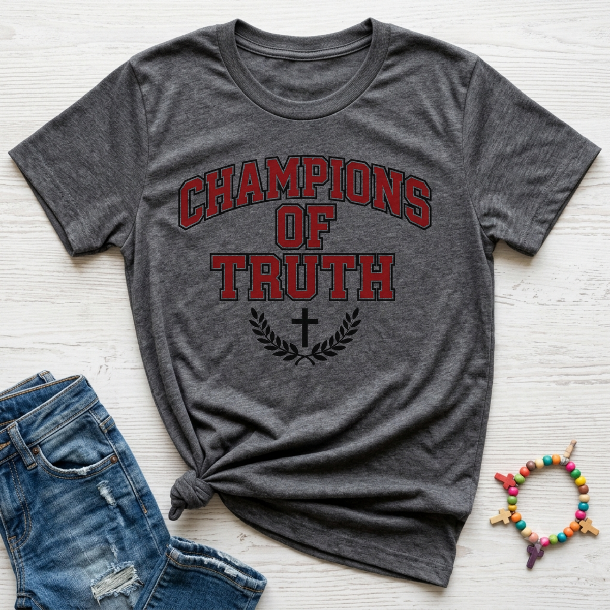 Champions of Truth Kids Christian Shirt