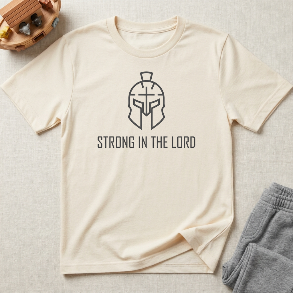 Kids Strong in the Lord Christian Shirt | Ephesians 6:10
