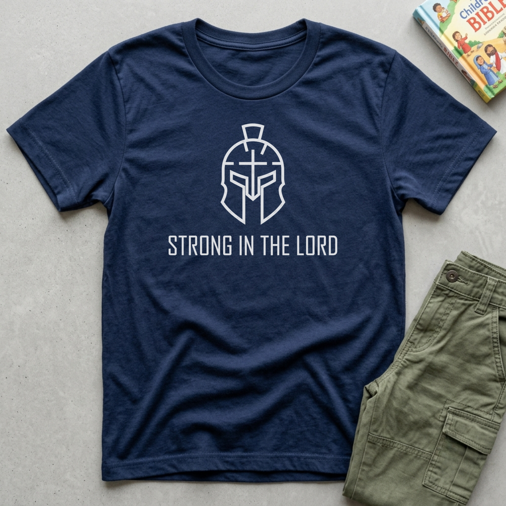 Kids Strong in the Lord Christian Shirt | Ephesians 6:10
