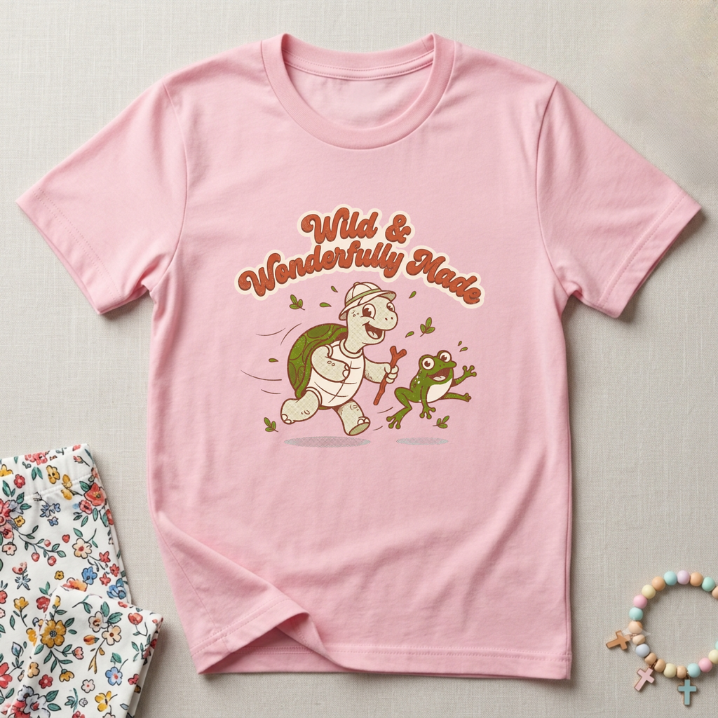 Kids Wild & Wonderfully Made Christian Shirt