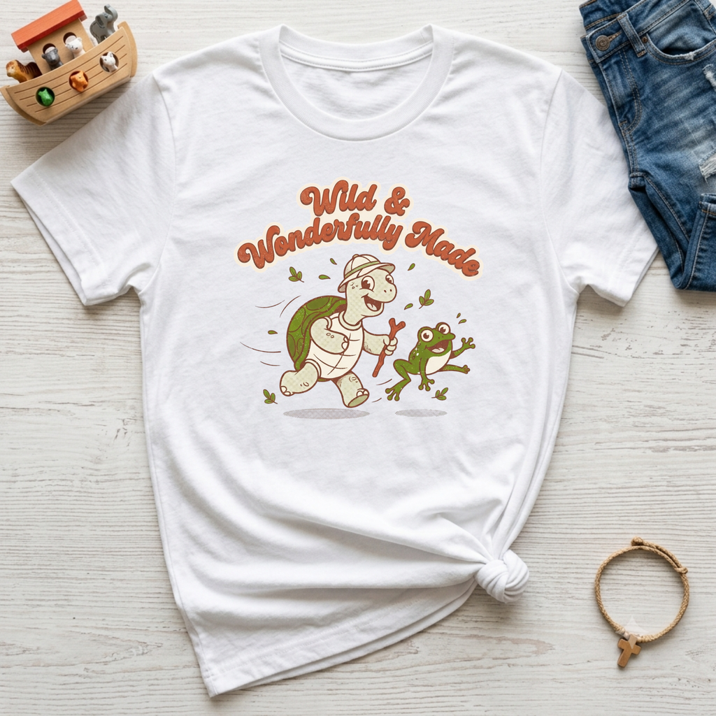 Kids Wild & Wonderfully Made Christian Shirt