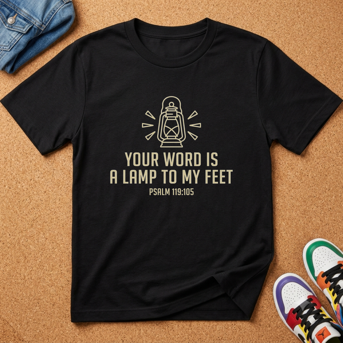 Your Word Is a Lamp to My Feet Kids Christian Shirt
