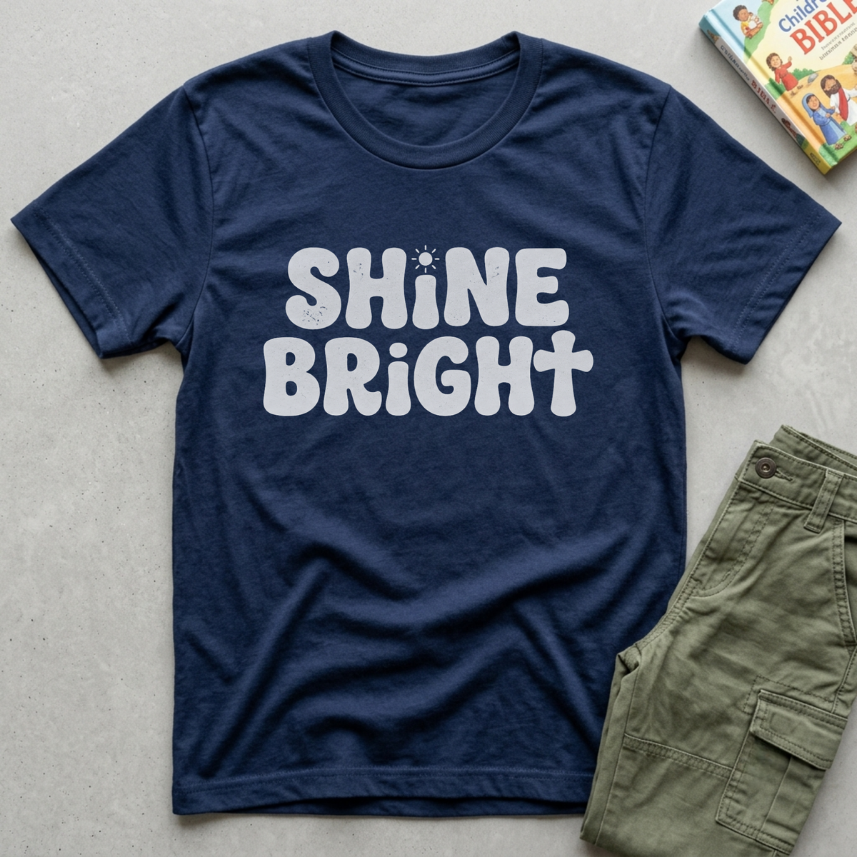 Shine Bright Kids Christian Shirt