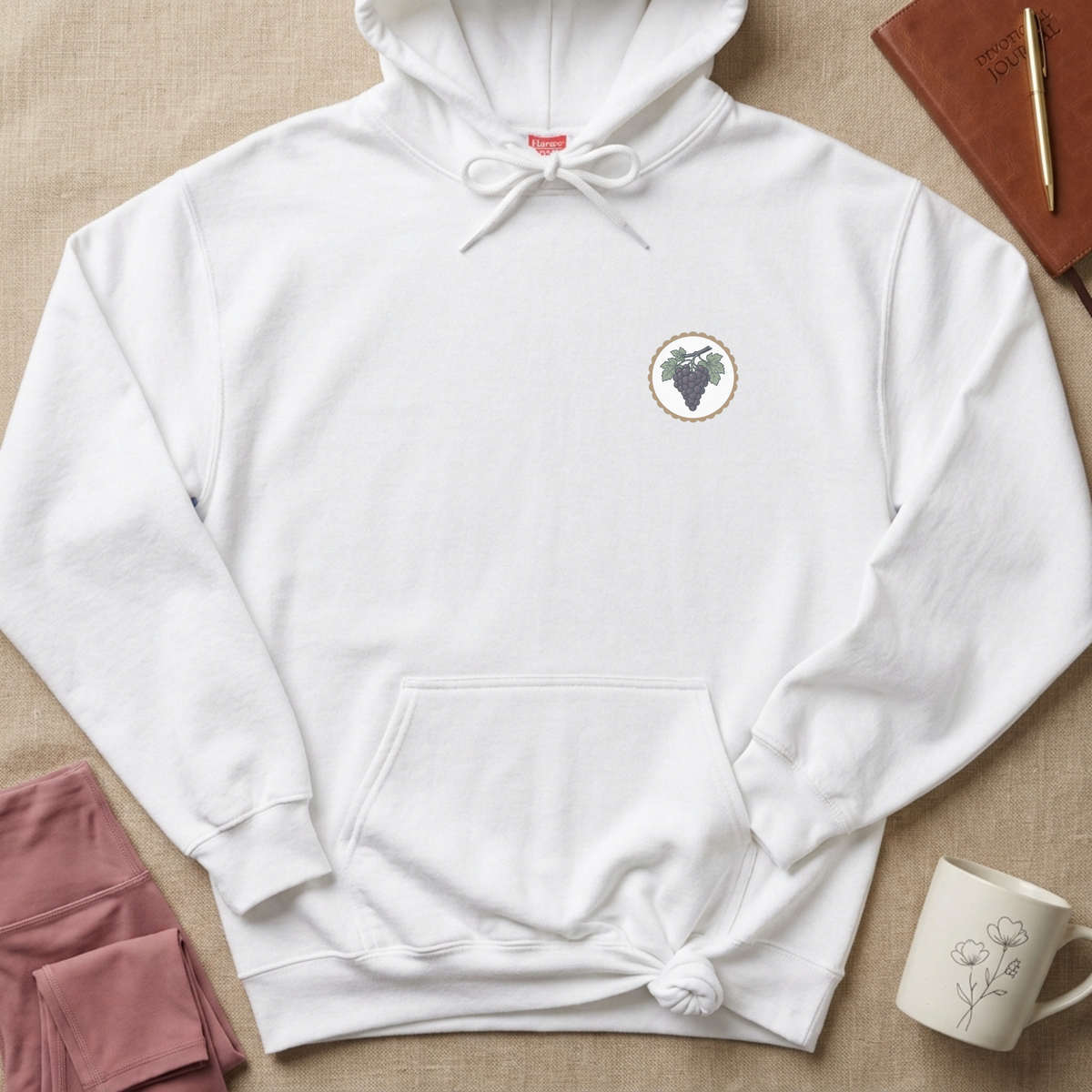 Abide Vine & Branches Christian Hoodie