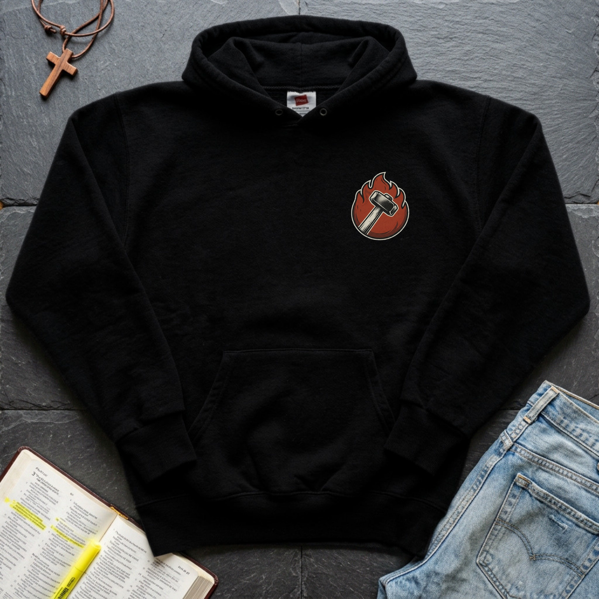 Refined by Fire Christian Hoodie
