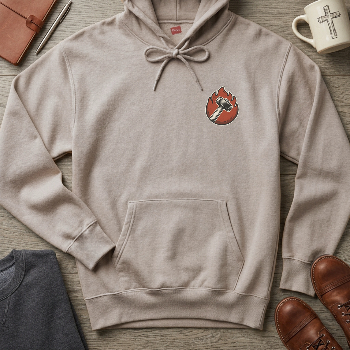 Refined by Fire Christian Hoodie