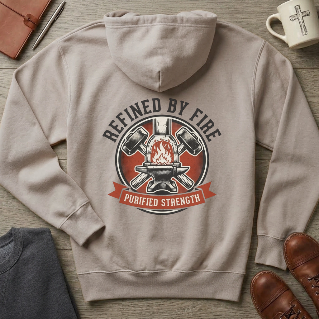 Refined by Fire Christian Hoodie