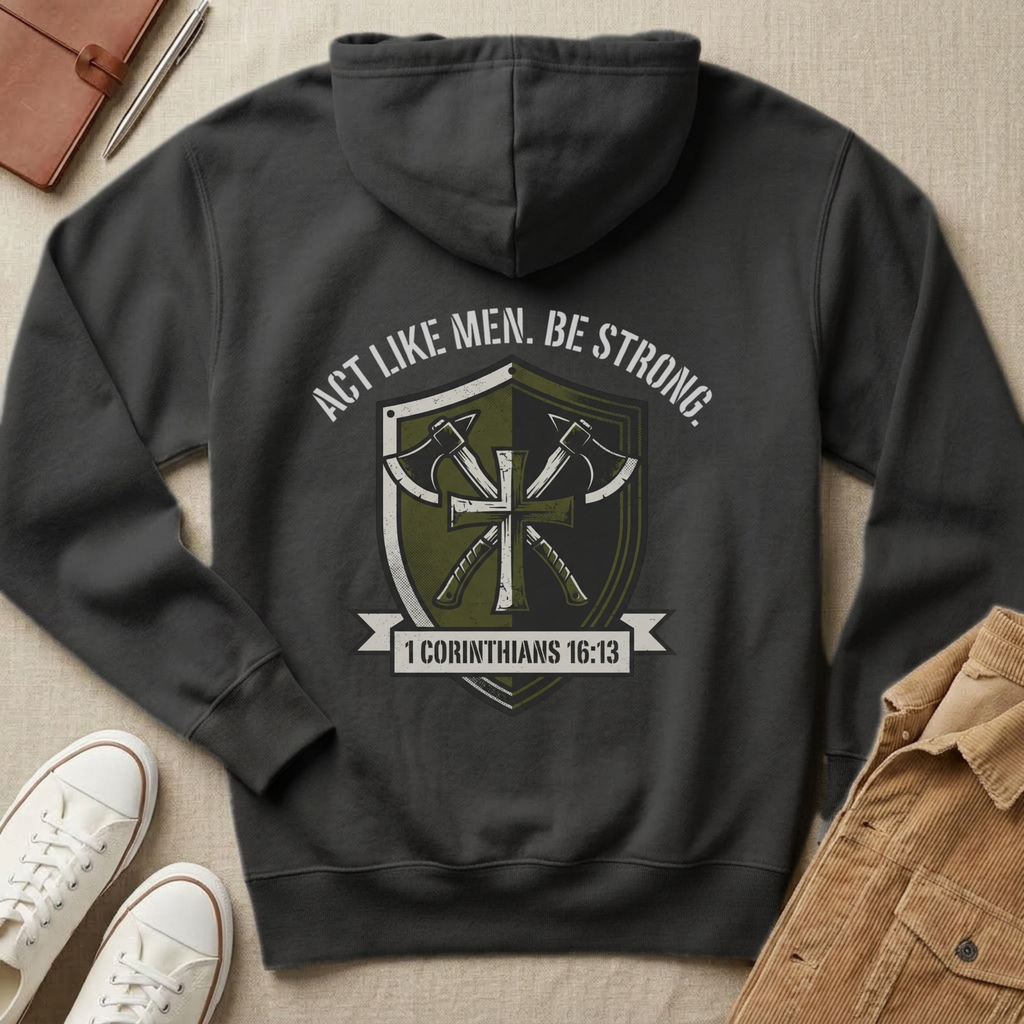 Act Like Men Christian Hoodie