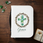 Sea Glass Cross Bible Cover