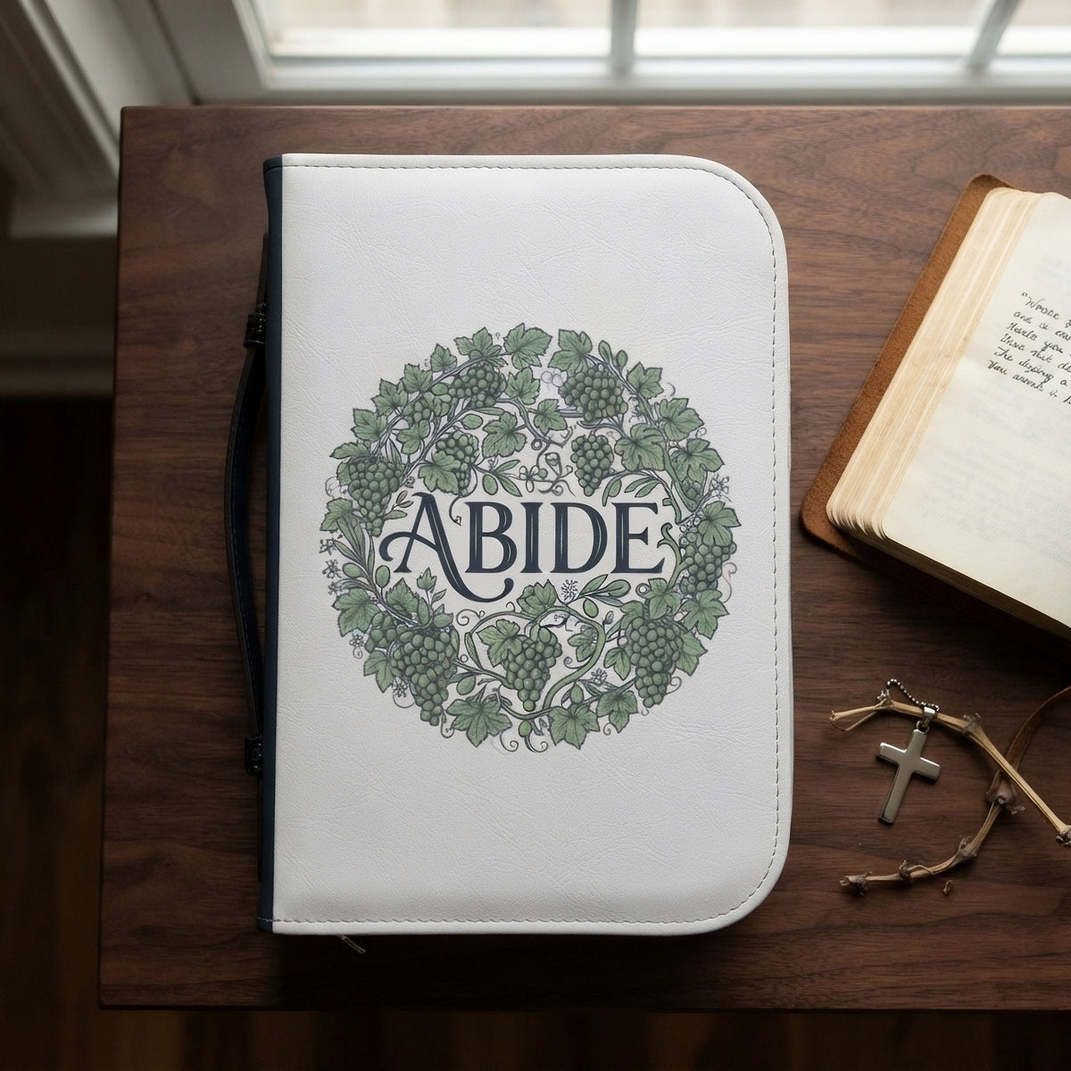 Abide Vines Bible Cover