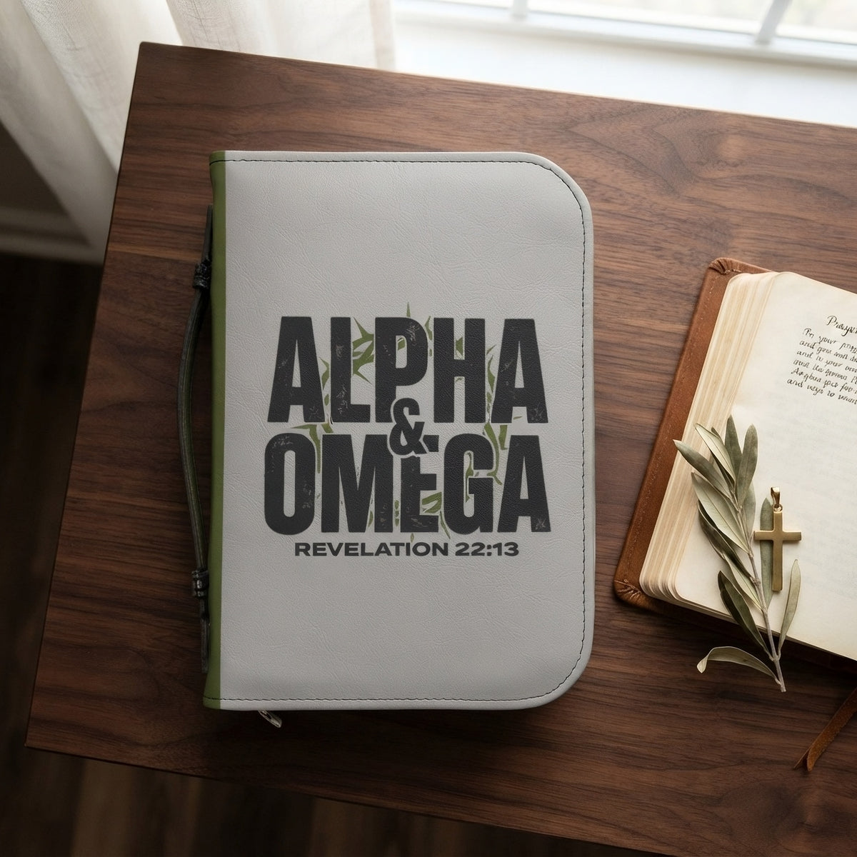Alpha & Omega (Rev. 22:13) Bible Cover