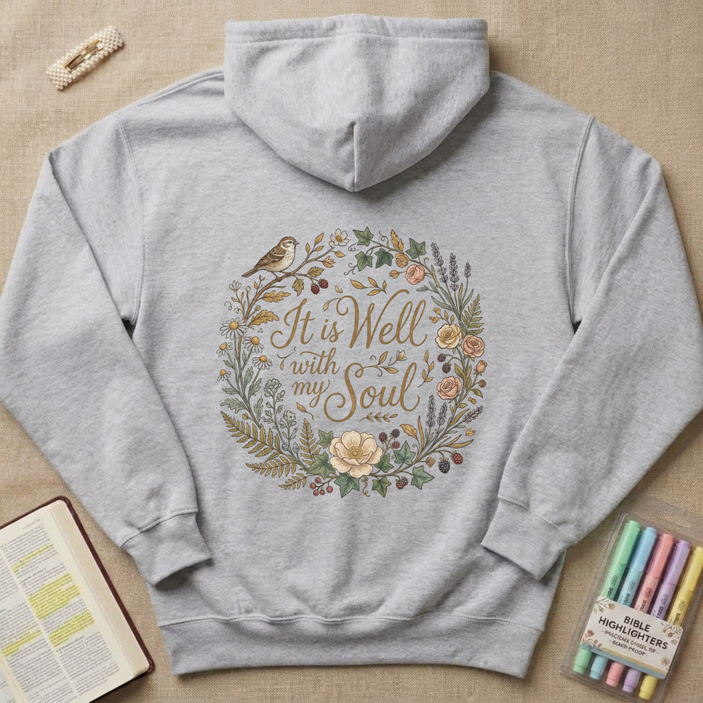 It is Well Floral Hoodie